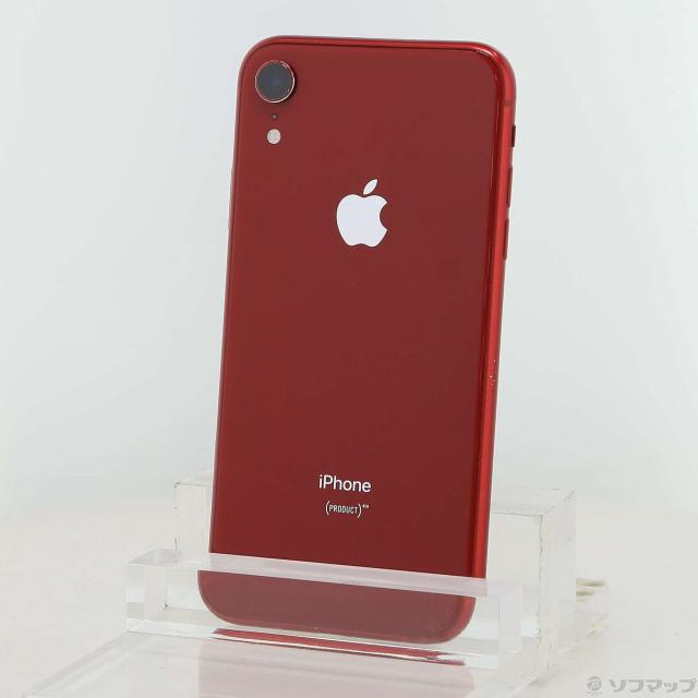 (中古)Apple iPhoneXR 64GB プロダクトレッド MT062J/A SIMフリー(198-ud)