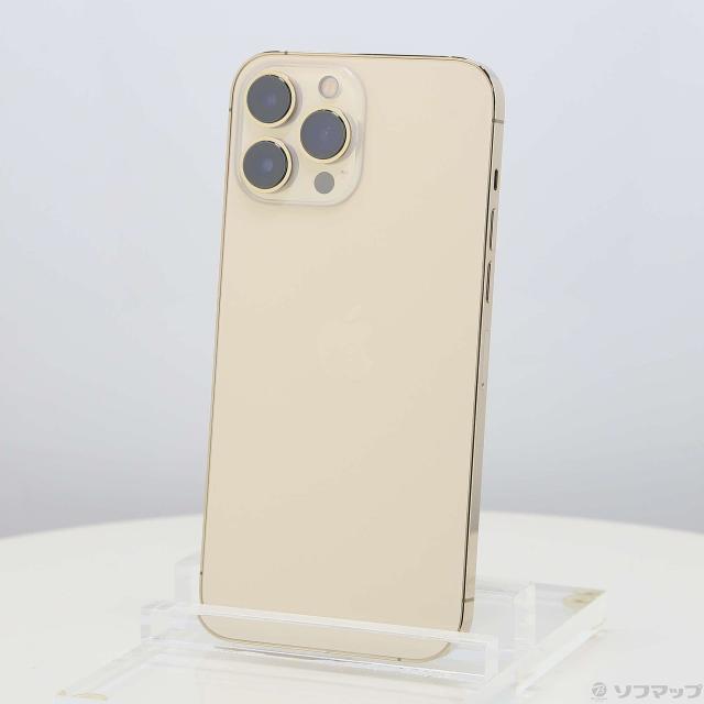 (中古)Apple iPhone13 Pro Max 128GB ゴールド MLJ63J/A SIMフリー(262-ud)