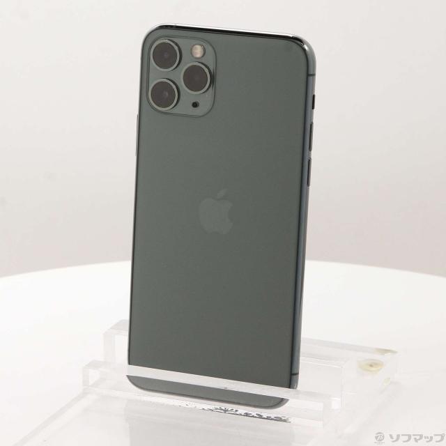 中古)Apple iPhone11 Pro 256GB ミッドナイトグリーン MWCC2J/A SIM 