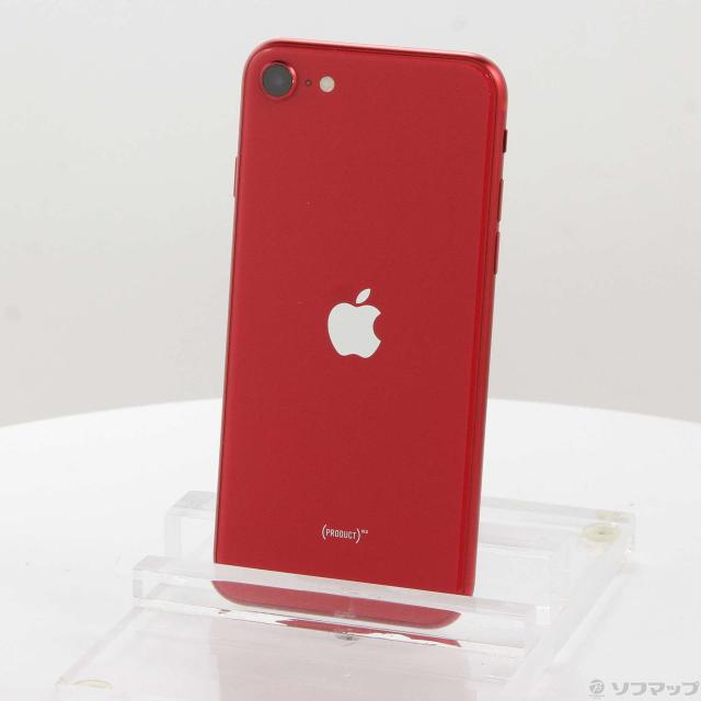 (中古)Apple iPhone SE 第2世代 64GB プロダクトレッド MX9U2J/A SIMフリー(377-ud)