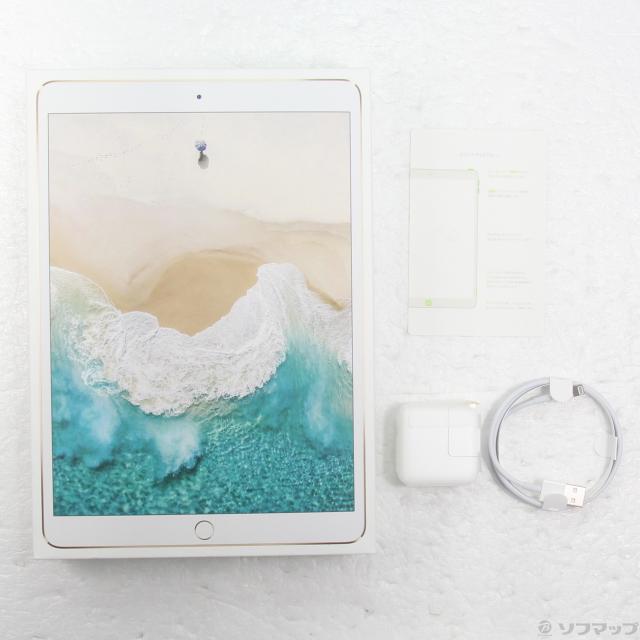 (中古)Apple iPad Pro 10.5インチ 64GB ゴールド MQF12J/A auロック解除SIMフリー(262-ud)_4