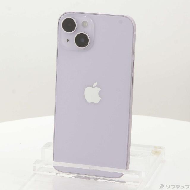 (中古)Apple iPhone14 128GB パープル MPUY3J/A SIMフリー(262-ud)