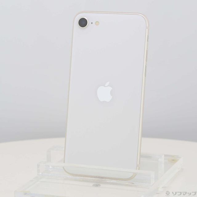 (中古)Apple iPhone SE 第3世代 64GB スターライト MMYD3J/A SIMフリー(258-ud)