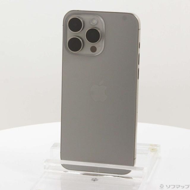 (中古)Apple iPhone15 Pro Max 256GB ナチュラルチタニウム MU6R3J/A SIMフリー(377-ud)