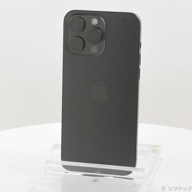 (中古)Apple iPhone15 Pro Max 256GB ブラックチタニウム MU6P3J/A SIMフリー(377-ud)