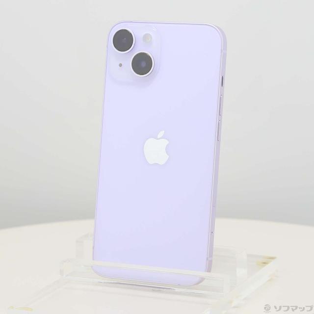 (中古)Apple iPhone14 256GB パープル MPW93J/A SIMフリー(349-ud)