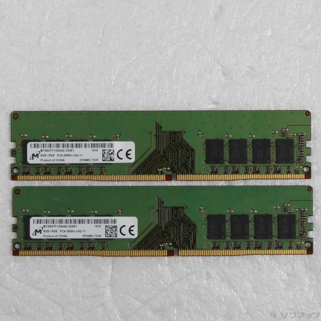 (中古)288P PC4-21300 DDR4-2666 16GB 8GB×2枚組(344-ud)