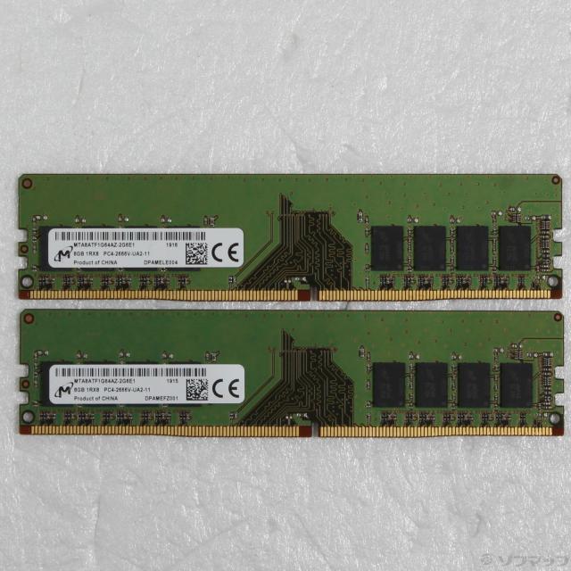 (中古)288P PC4-21300 DDR4-2666 16GB 8GB×2枚組(262-ud)