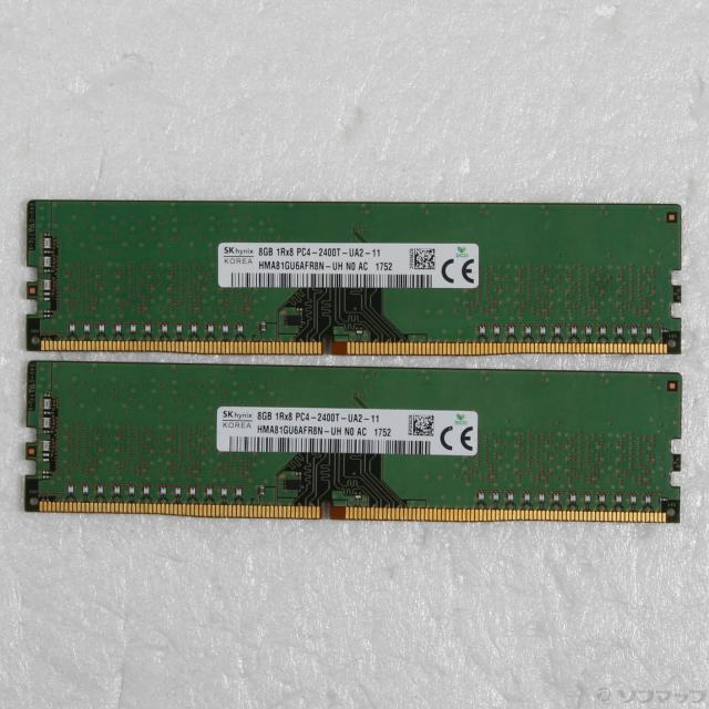 (中古)288P PC4-19200 DDR4 2400 16GB 8GB×2枚組(377-ud)