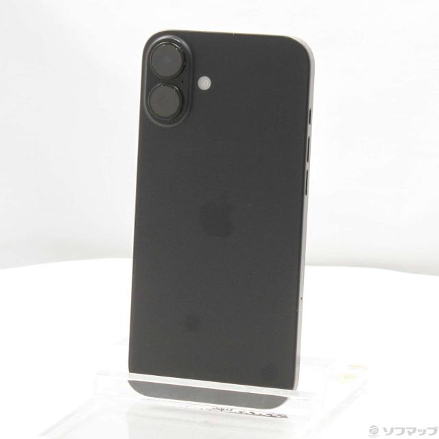 (中古)Apple iPhone16 Plus 256GB ブラック MXVG3J/A SIMフリー(349-ud)