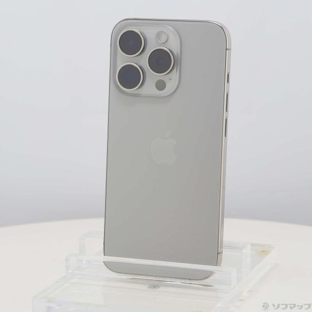 (中古)Apple iPhone15 Pro 256GB ナチュラルチタニウム MTUF3J/A SIMフリー(269-ud)