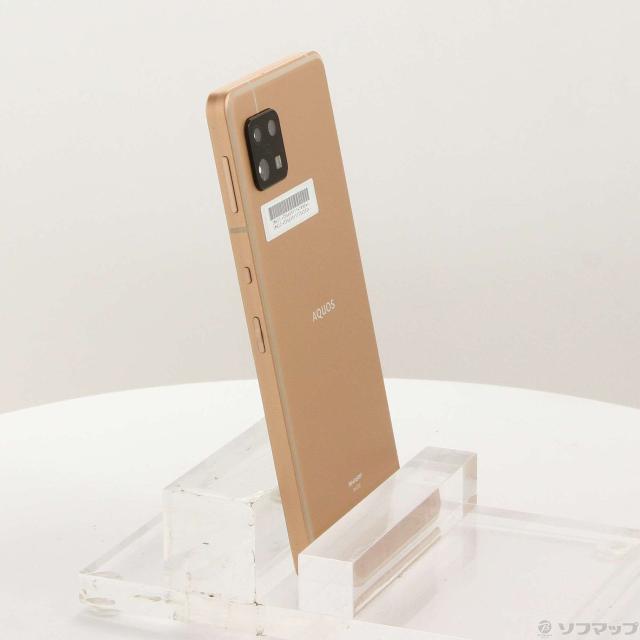 (中古)SHARP AQUOS sense6 64GB ライトカッパー SHG05 au SIMフリー(349-ud)_3