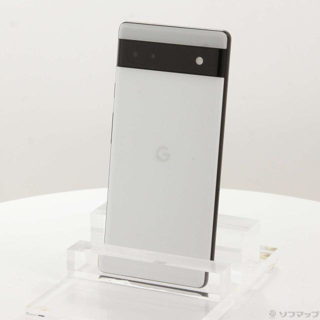 (中古)GOOGLE Google Pixel 6a 128GB チョーク GB17L au SIMフリー(269-ud)