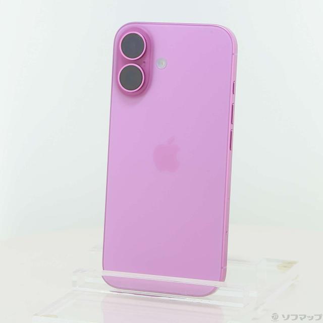 (中古)Apple iPhone16 256GB ピンク MYDY3J/A SIMフリー(269-ud)