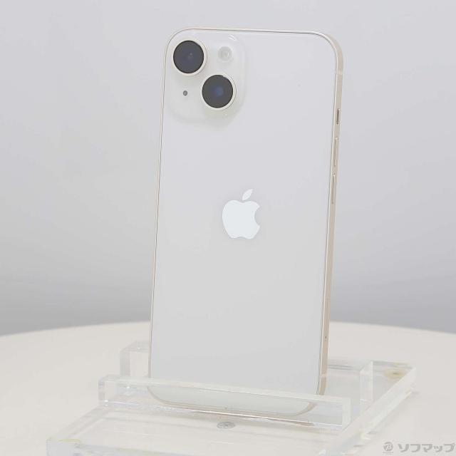 (中古)Apple iPhone14 128GB スターライト MPUQ3J/A SIMフリー(276-ud)