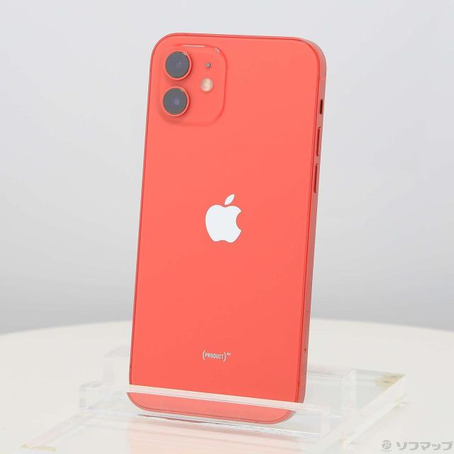 (中古)Apple iPhone12 128GB プロダクトレッド MGHW3J/A SIMフリー(262-ud)