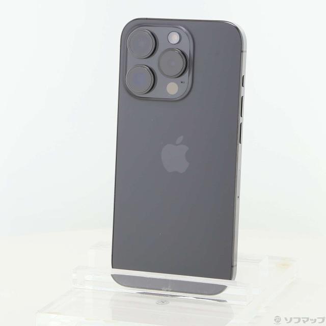 (中古)Apple iPhone15 Pro 256GB ブラックチタニウム MTUC3J/A SIMフリー(196-ud)