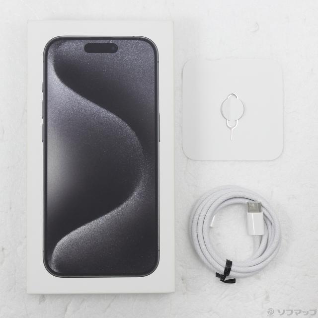 (中古)Apple iPhone15 Pro 256GB ブラックチタニウム MTUC3J/A SIMフリー(196-ud)_4
