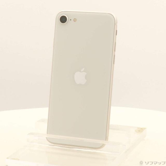 (中古)Apple iPhone SE 第3世代 64GB スターライト MMYD3J/A SIMフリー(377-ud)