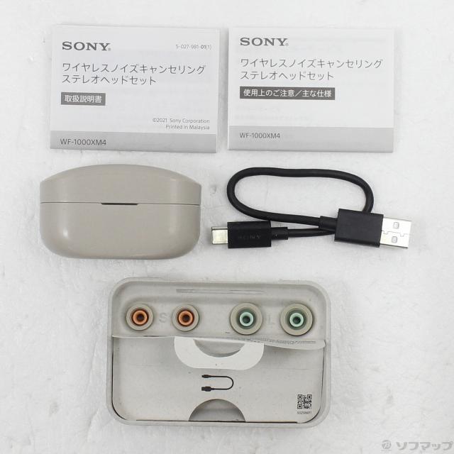 (中古)SONY WF-1000XM4 S プラチナシルバー(262-ud)_4