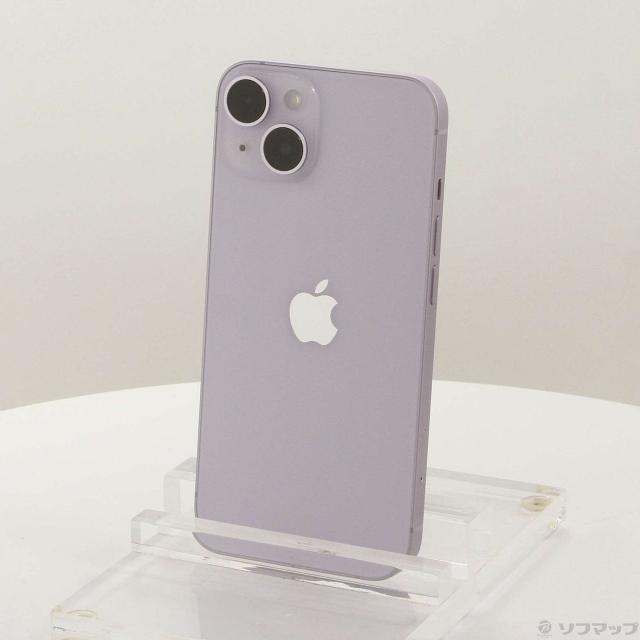 (中古)Apple iPhone14 128GB パープル MPUY3J/A SIMフリー(262-ud)