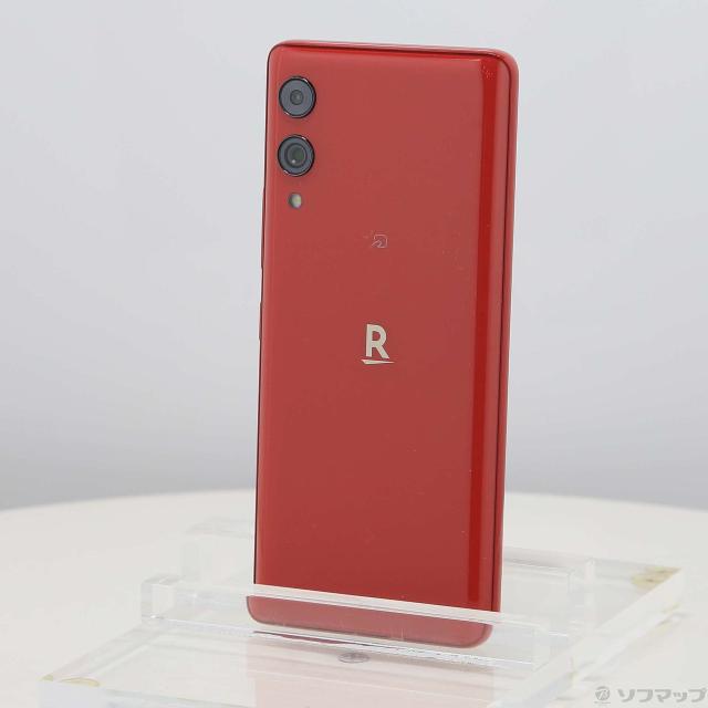 中古)楽天 Rakuten Hand 5G 128GB クリムゾンレッド P780 楽天 SIM