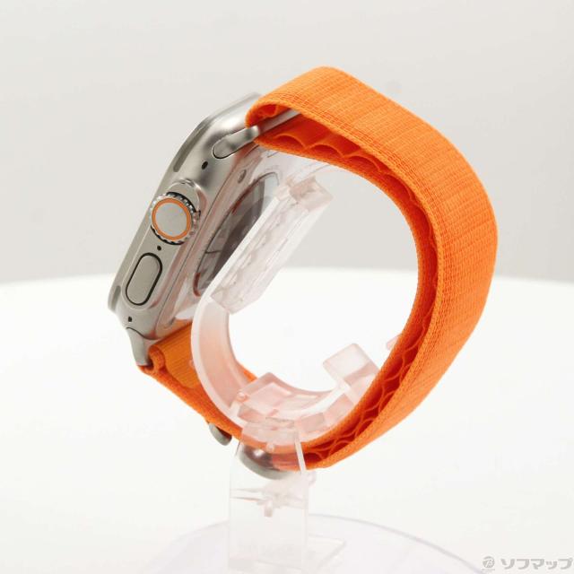 (中古)Apple Apple Watch Ultra GPS + Cellular 49mm チタニウムケース オレンジアルパインループ(262-ud)_1
