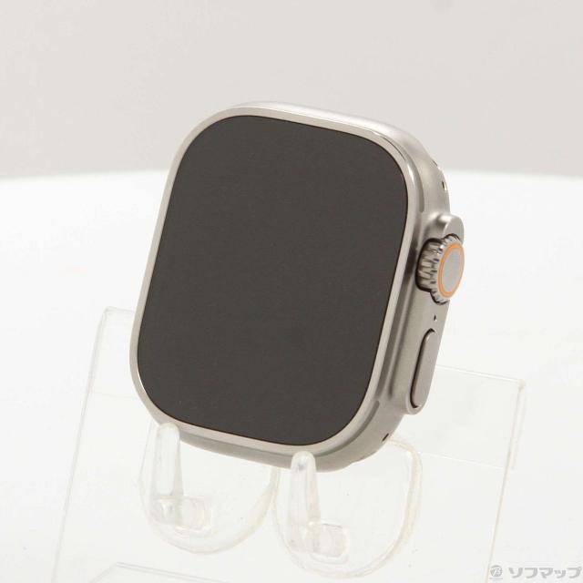 (中古)Apple (展示品) Apple Watch Ultra 2 GPS + Cellular 49mm チタニウムケース バンド無し(269-ud)