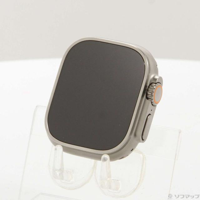 (中古)Apple (展示品) Apple Watch Ultra 2 GPS + Cellular 49mm チタニウムケース バンド無し(269-ud)