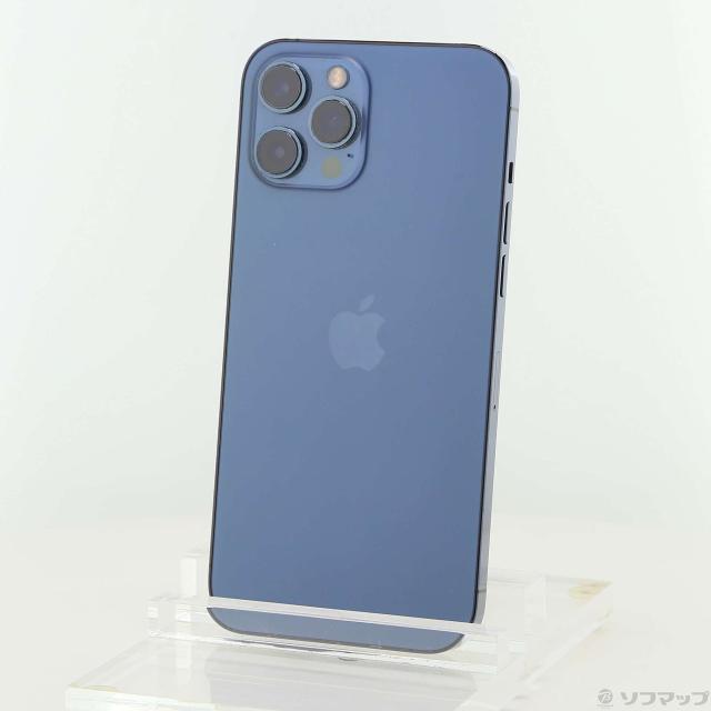 (中古)Apple iPhone12 Pro Max 128GB パシフィックブルー MGCX3J/A SIMフリー(269-ud)
