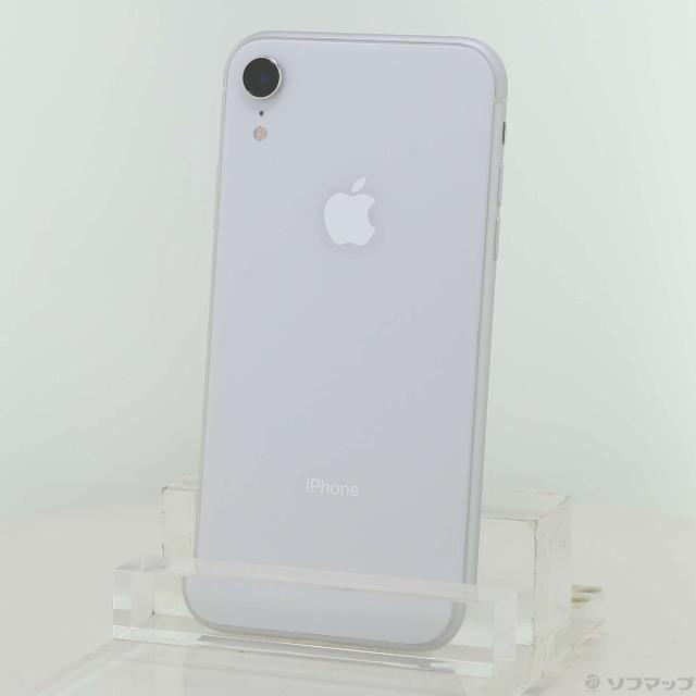 (中古)Apple iPhoneXR 64GB ホワイト MT032J/A SIMフリー(198-ud)