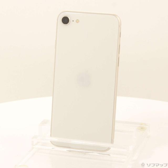 (中古)Apple iPhone SE 第3世代 64GB スターライト MMYD3J/A SIMフリー(262-ud)