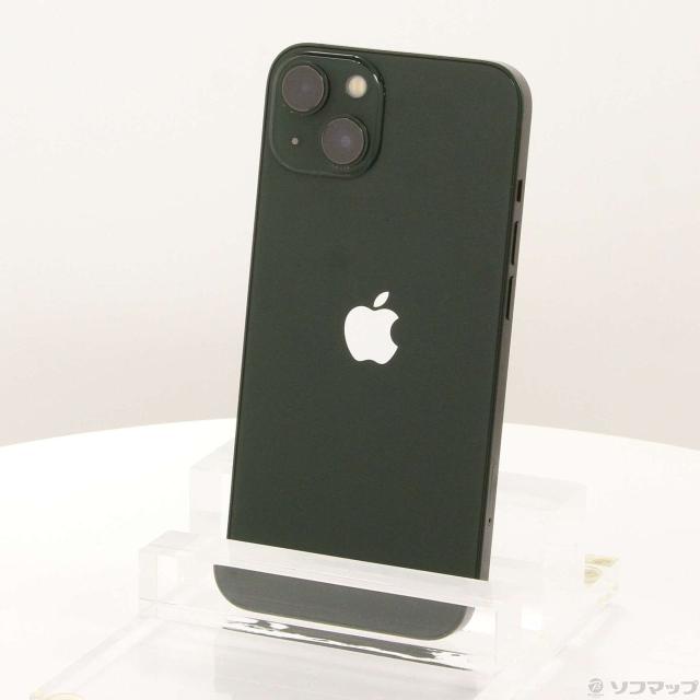 (中古)Apple iPhone13 128GB グリーン MNGG3J/A SIMフリー(198-ud)