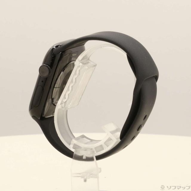 (中古)Apple Apple Watch Series 11 GPS 46mm ジェットブラックアルミニウムケース ブラックスポーツバンド(196-ud)_1