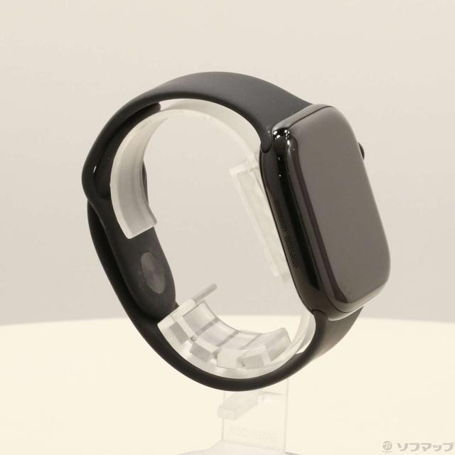 (中古)Apple Apple Watch Series 11 GPS 46mm ジェットブラックアルミニウムケース ブラックスポーツバンド(196-ud)_3