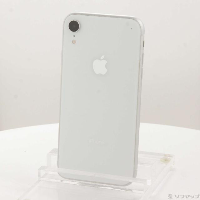 (中古)Apple iPhoneXR 64GB ホワイト MT032J/A SIMフリー(196-ud)