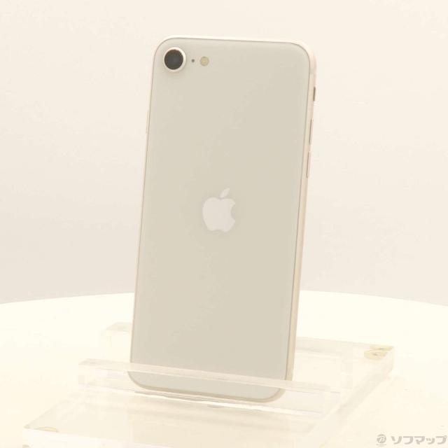 (中古)Apple iPhone SE 第3世代 64GB スターライト MMYD3J/A SIMフリー(352-ud)