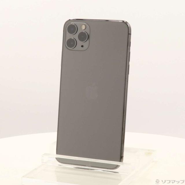 (中古)Apple iPhone11 Pro Max 256GB スペースグレイ MWHJ2J/A SIMフリー(276-ud)