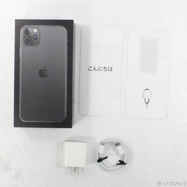 (中古)Apple iPhone11 Pro Max 256GB スペースグレイ MWHJ2J/A SIMフリー(276-ud)_4