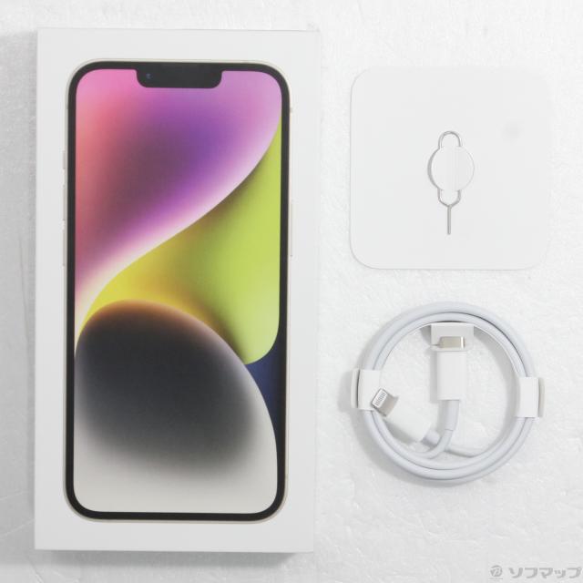 (中古)Apple iPhone14 128GB スターライト MPUQ3J/A SIMフリー(368-ud)_4