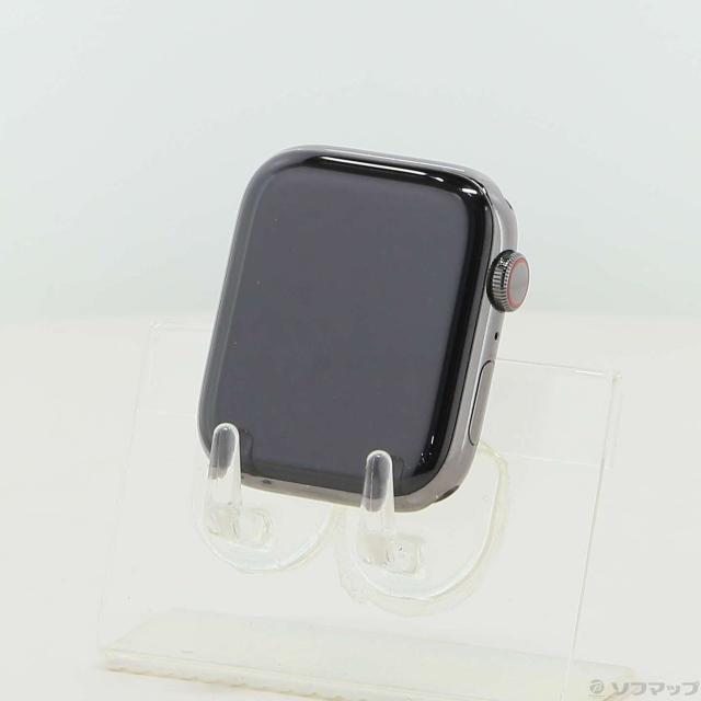 (中古)Apple Apple Watch Series 6 GPS + Cellular 44mm グラファイトステンレススチールケース バンド無し(258-ud)