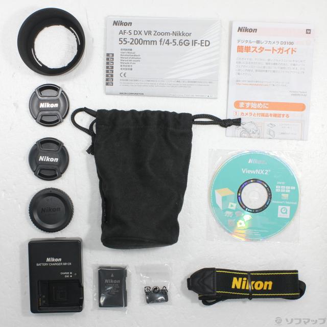 【中古】Nikon D3100 [International Version No Warranty] [並行輸入品] Nikon D3100 14.2MP Digital SLR Camera with 18-55mm f/3.5-5.6 Auto