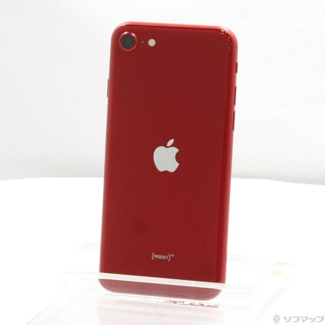 中古)Apple iPhone SE 第3世代 64GB プロダクトレッド MMYE3J/A SIM