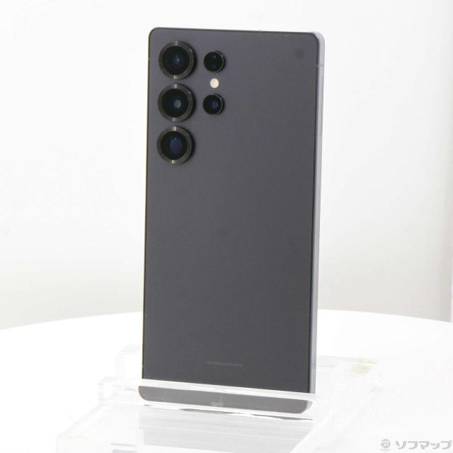 (中古)SAMSUNG Galaxy S25 Ultra 256GB チタニウムジェットブラック SM-S938Q SIMフリー(348-ud)