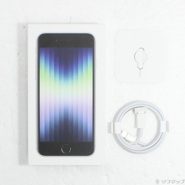 (中古)Apple iPhone SE 第3世代 64GB スターライト MMYD3J/A SIMフリー(305-ud)