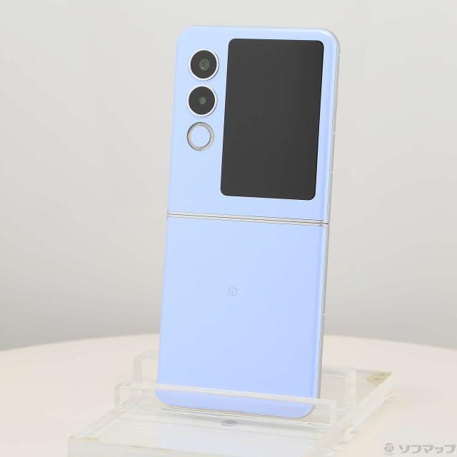 中古)ワイモバイル nubia Flip 2 128GB ブルー A404ZT Y!mobile SIM