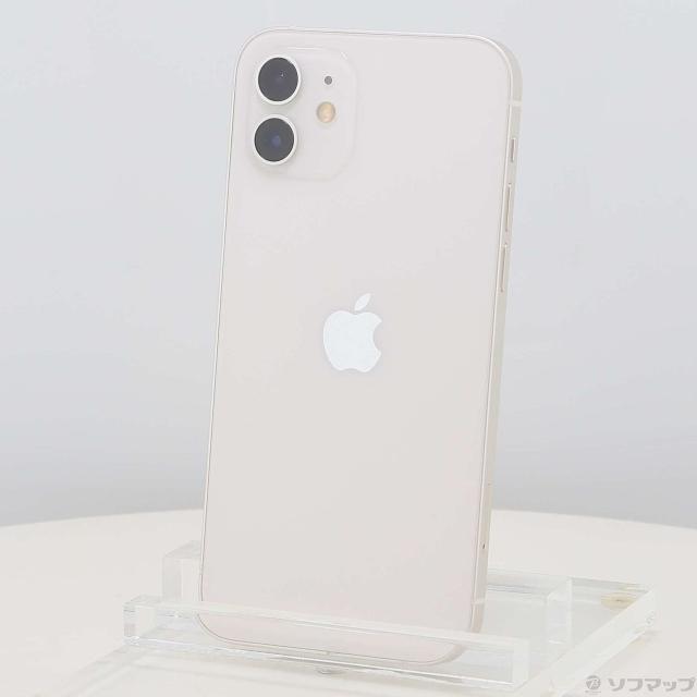 (中古)Apple iPhone12 128GB ホワイト MGHV3J/A SIMフリー(198-ud)