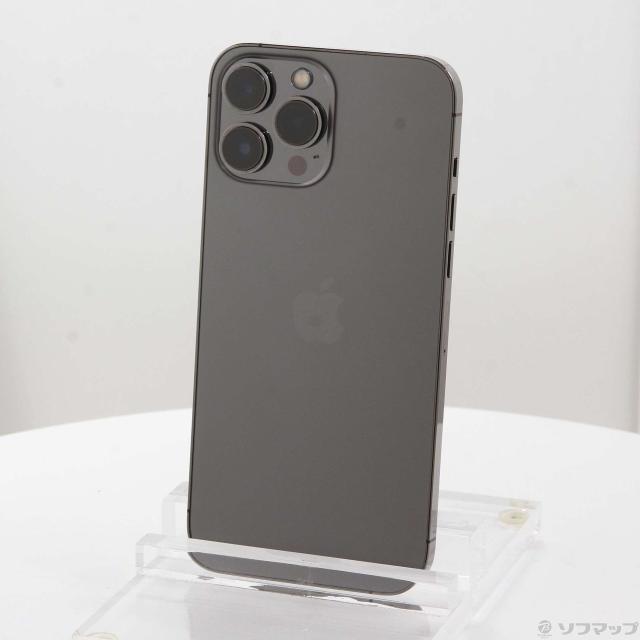 (中古)Apple iPhone13 Pro Max 128GB グラファイト MLJ43J/A SIMフリー(262-ud)