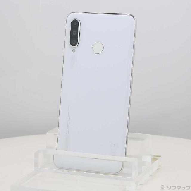 (中古)HUAWEI HUAWEI P30 lite 64GB パールホワイト MAR-LX2J SIMフリー(349-ud)