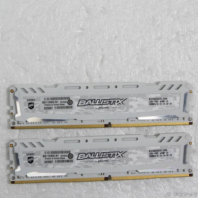 (中古)288P PC4-19200 DDR4-2400 32GB 16GB×2枚組(344-ud)